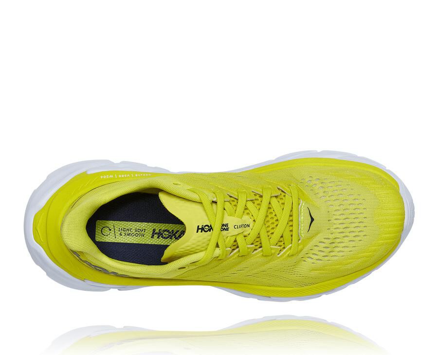 Running Shoes Mens - Hoka One One Clifton Edge - Fluorescence - GBOLUEJ-48